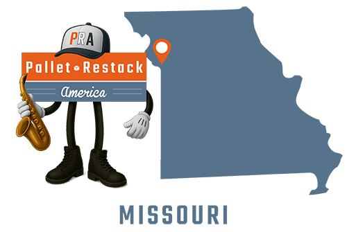 Missouri Pallet Restack America Mascot